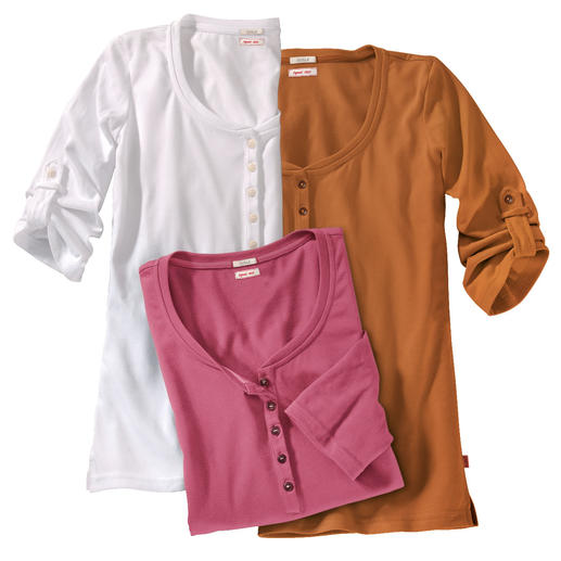 T-shirt fonctionnel en coton, d&rsquo;Aigle 100 % de transport d&rsquo;humidit&eacute; &ndash; mais gr&acirc;ce au coton, bien plus doux 
que les shirts exclusivement synth&eacute;tiques