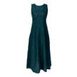 Robe soie crash brodée