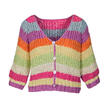 Cardigan en soie à grosses mailles