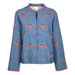 Veste en jean estivale brodée Nimo With Love
