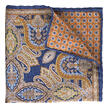 Pochette de costume en soie réversible