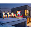 Traineau gonflable Père Noël et rennes