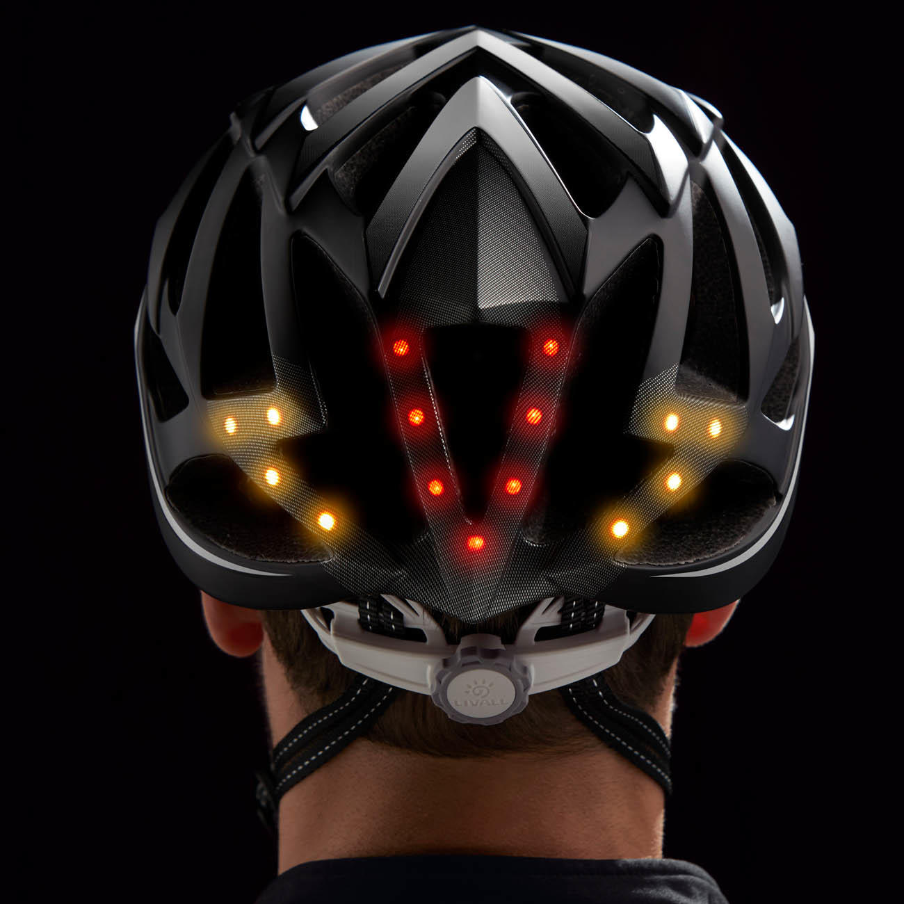 casque velo clignotant