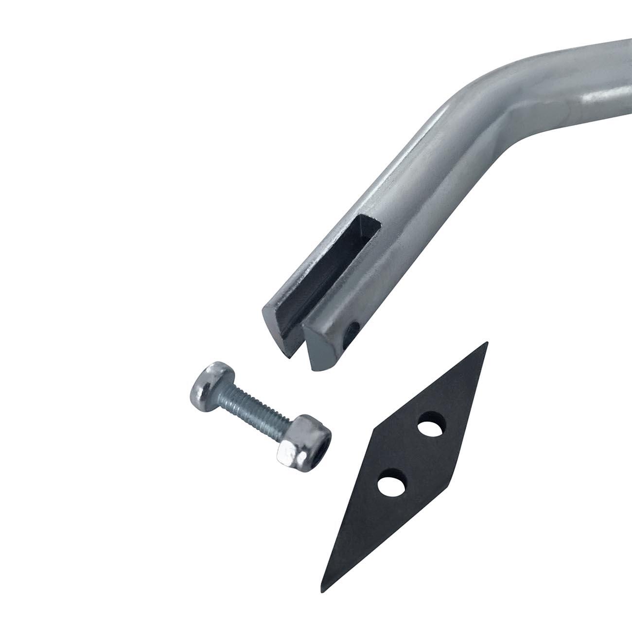 Désherbeur Acier Inoxydable Gratte-Joints Désherbeur Manuel - Lot De 2 Outils Acier Inoxydable - Bord Dentelé - Poignée Ergonomique Gratte Joint Mauvaises Herbes