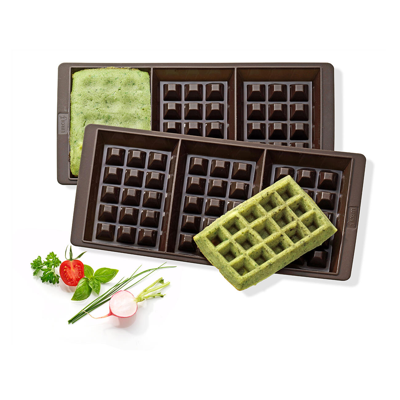 Moule A Gaufre Bureau Des Legendes Moule à gaufre en silicone, lot de 2 pièces online kaufen