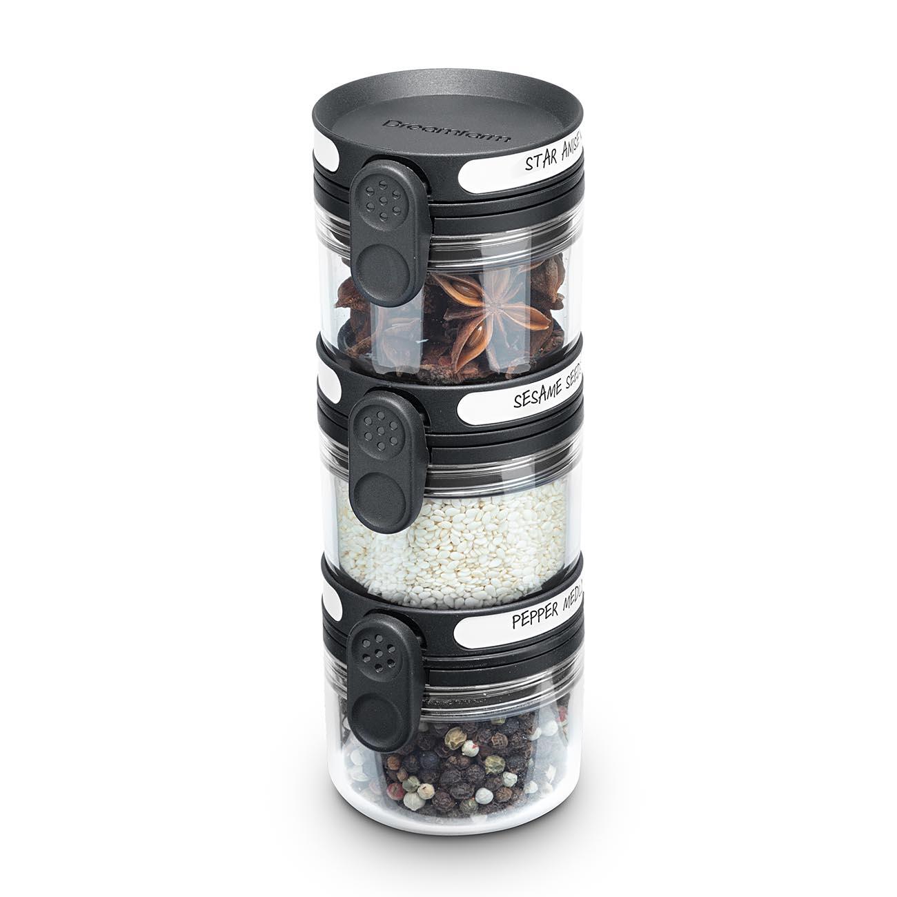 Lot De 2 Pots à épices En Verre Borosilicate Avec Couvercle Rotatif - 3 Types De Trous