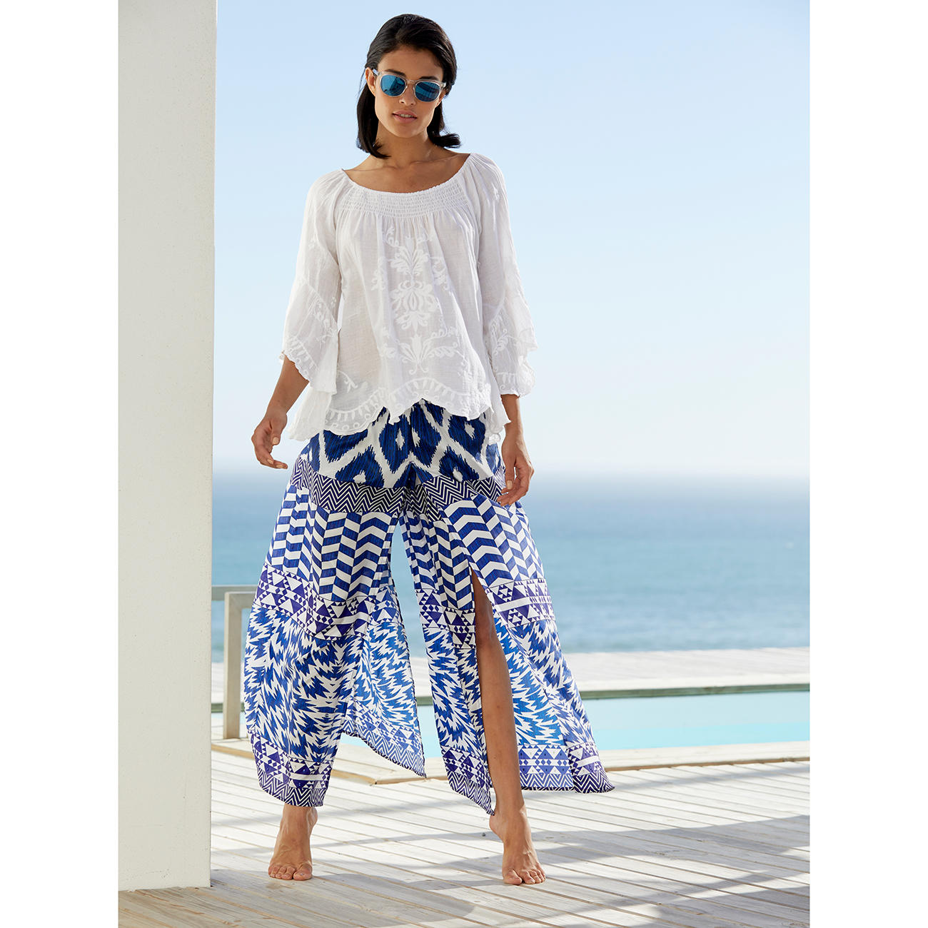 Chemisier hippie ou Pantalon palazzo ethnique Rubyyaya