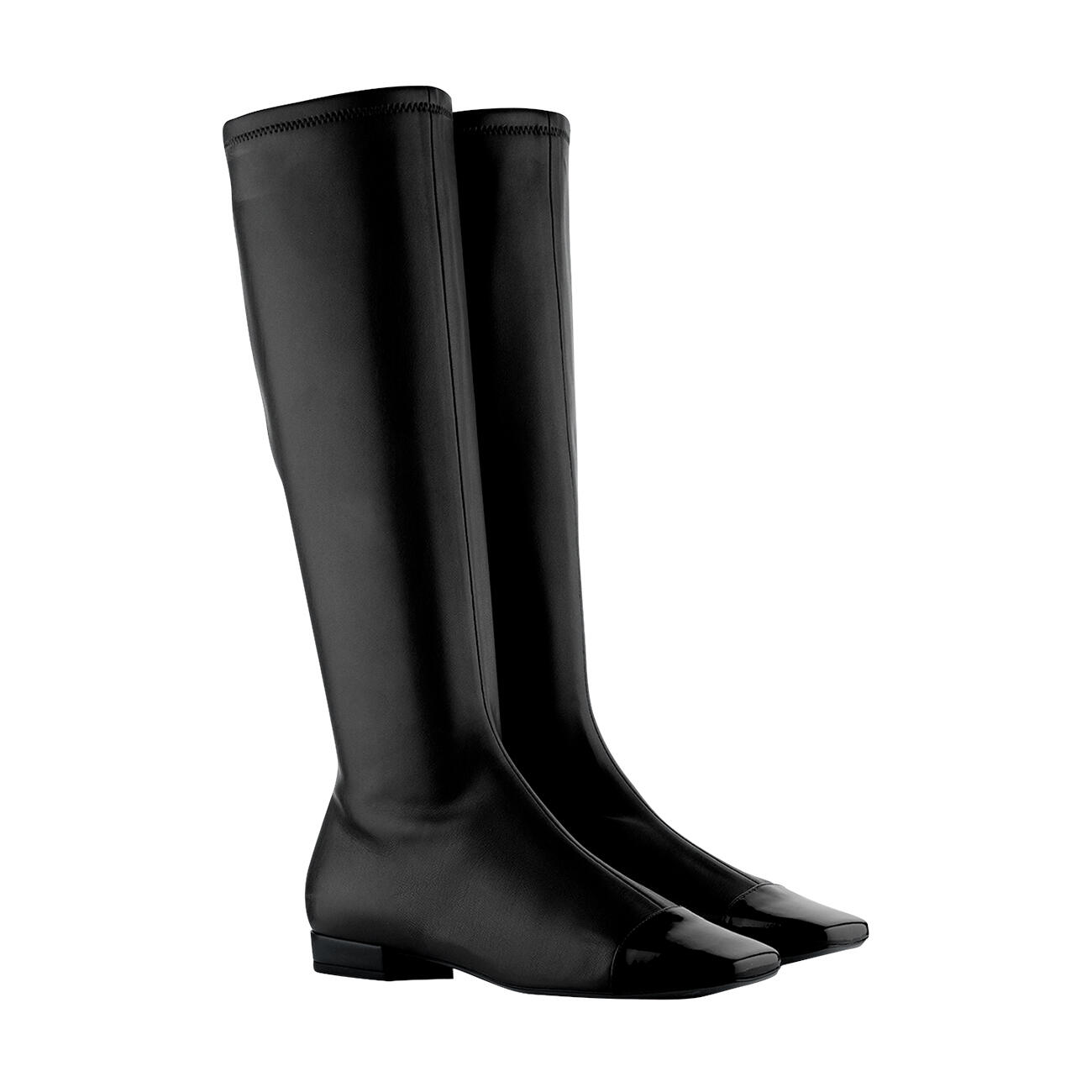 Bottines Paris Tenus En Cuir Noir à Lacets Derrière - Taille 37.5 - Très Bon état