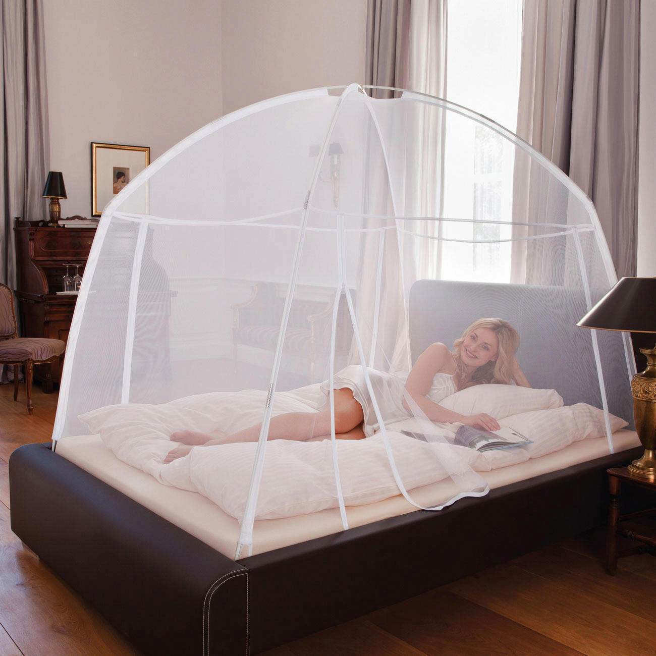 Moustiquaire Mobile De Camping APANA - Blanche - Neuf - Tente Anti-Moustiques Portable