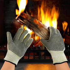 Gants anti chaleur de protection - anti feu et anti braises - Capska