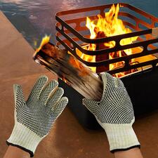 Gants anti chaleur de protection - anti feu et anti braises - Capska