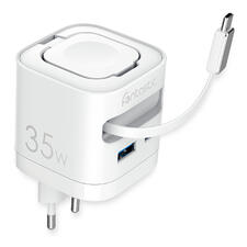 Chargeur rapide de voyage Chargeur rapide de voyage avec câble USB amovible.