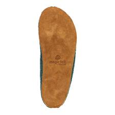 Vert chiné Semelle d'une botte Gottstein Walkstrick avec le logo magicfelt.