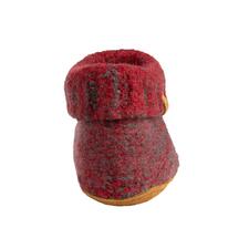 Rouge chiné Vue avant d'une botte Gottstein Walkstrick rouge.