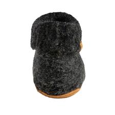 Noir chiné Vue arrière d'une botte Gottstein Walkstrick grise.