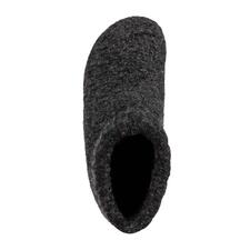 Noir chiné Vue de dessus d'une botte Gottstein Walkstrick grise.