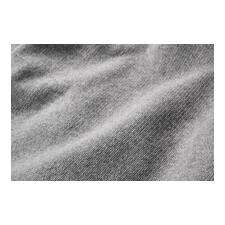 Sweat à capuche Boiled Cashmere Junghans 1954, homme Gros plan sur le tissu gris du hoodie H en cachemire bouilli.