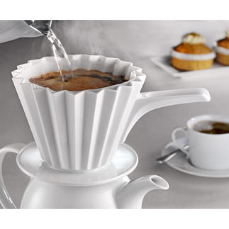 Filtre à café thermique Maintient mieux la température et extrait parfaitement tous les arômes du café. Par KPM, Berlin.