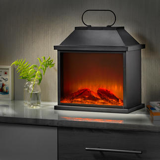 Lanterne « feu de cheminée » L’ambiance d’un véritable feu – grâce à une astucieuse technologie de simulation à LED.