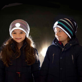 Bonnet réfléchissant Twinkle Kid Le bonnet en tricot tendance avec effet lumineux. Parfaitement visible dans l’obscurité.