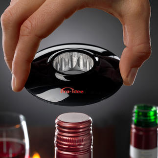 Wine-Donut® Enfin ! Vous pourrez ouvrir avec élégance une bouteille de vin à bouchon à vis.
