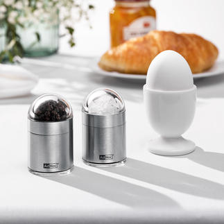 Mini-moulin à épices Profitez du plein arôme d’épices fraichement moulus – sans encombrer votre table d’objets imposants.