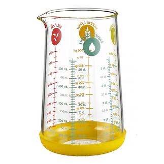 Verre mesureur en verre tout-en-un Le verre mesureur tout-en-un pour mesurer, réchauffer, mélanger …