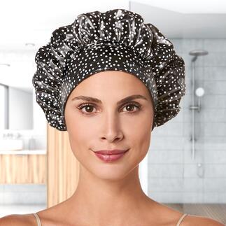 Bonnet de douche TIARA® Il garde tout au sec de manière fiable, préserve votre coiffure et ne laisse pas de marques sur la peau.