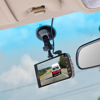 Caméra de voiture avec système d’assistance La caméra de voiture améliorée : une caméra vidéo Full HD et un système d’assistance triple en un seul accessoire.