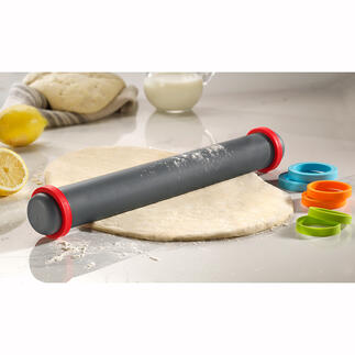 Rouleau à pâtisserie silicone Vario Toujours la bonne épaisseur de pâte. Plus rien n’attache.