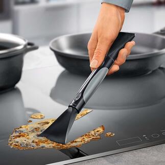 Grattoir plaque de cuisson anti-rayure 2-en-1 Le meilleur grattoir pour plaque de cuisson : efficace, plus doux pour les surfaces et d’une utilisation polyvalente.