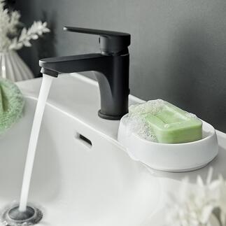 Porte-savon en silicone Le design scandinave rompt avec les savons ramollis et les déchets plastiques ! Durable, élégant et pratique pour la cuisine et la salle de bain.