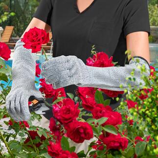 Gants de jardin sécurité Probablement vos gants de jardin les plus sûres : fibres spéciales à haute résistance à la coupe + manches extra longues.