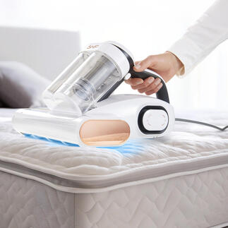 Aspirateur d'hygiène UV-C utilisé sur un matelas