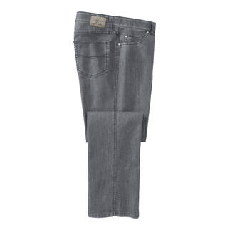 Jean T400® gris, montrant la vue latérale du pantalon.