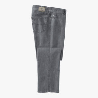 Jean T400® gris, montrant la vue latérale du pantalon.