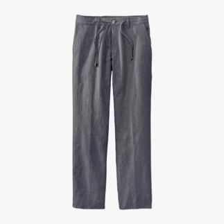 Pantalon gris pour hommes avec cordon et coupe décontractée.