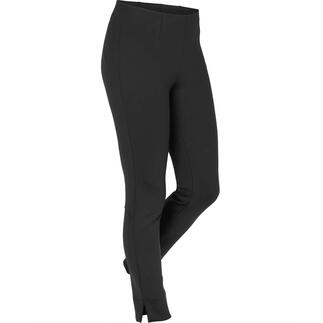 Pantalon noir, taille 34, coupe étroite.