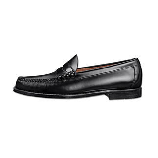 Vue latérale d'un G.H. Bass Pennyloafer Weejuns en noir pour hommes, taille 41.