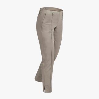 Pantalon 7/8 extensible beige de Seductive vu de côté