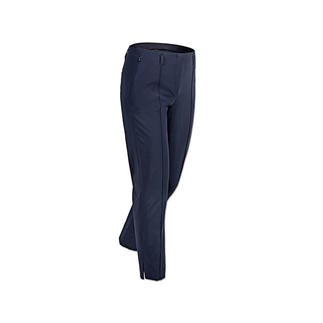 Pantalon 7/8 extensible bleu foncé de Seductive vu de côté