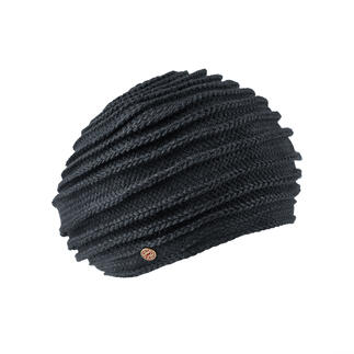 Béret à bord noir de Mayser avec un design tressé.