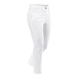 Pantalon d'été blanc en style 7/8.