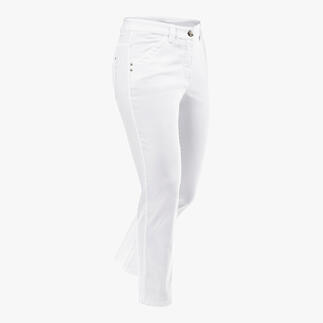 Pantalon d'été blanc en style 7/8.