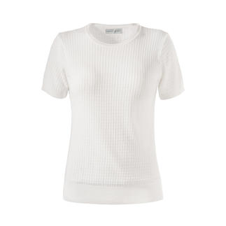T-shirt en tricot Giza blanc, taille 36.