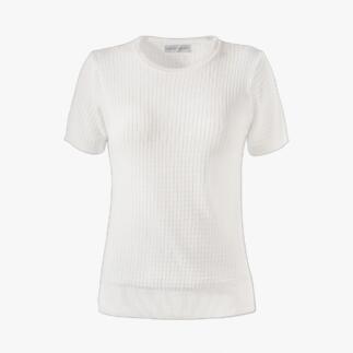 T-shirt en tricot Giza blanc, taille 36.