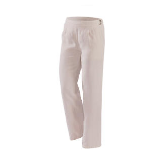 Pantalon en lin beige à enfiler avec poches latérales
