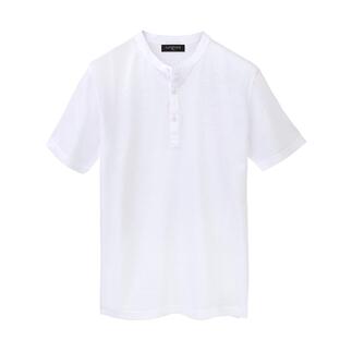 T-shirt Henley Piqué Junghans blanc, taille 48.