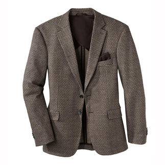 Blazer en jersey laine-soie, présenté de face
