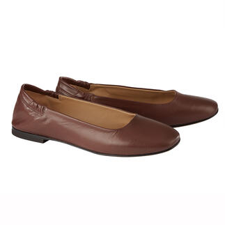 Ballerines Soft Ducanero® brunes avec un léger éclat